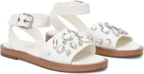 3.1 Phillip Lim Nadine crystal-embellished sandals White