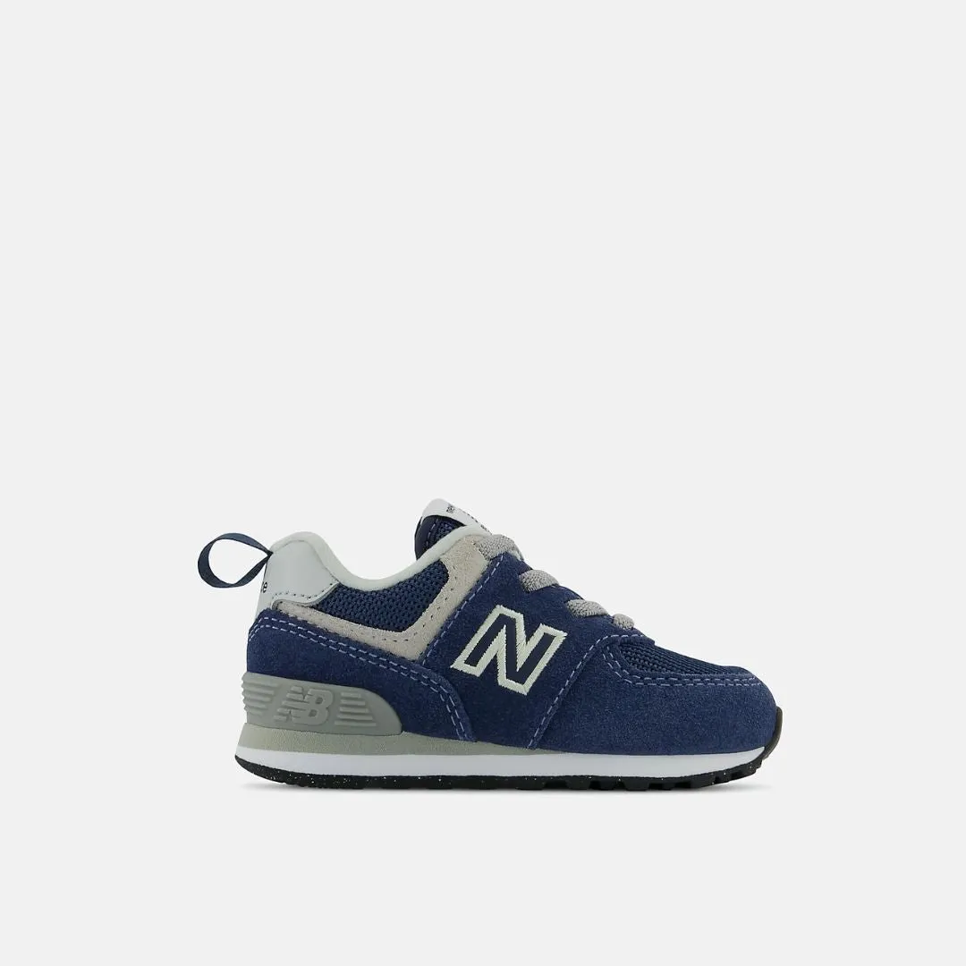 574 Core Bungee Sneaker (Navy + White)