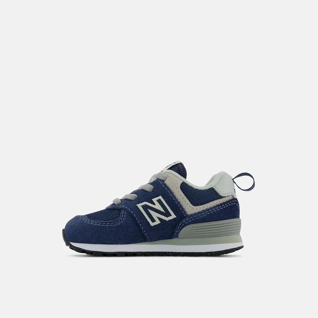 574 Core Bungee Sneaker (Navy + White)