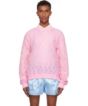 Adam Jones Pink Diamond Cellular Sweater