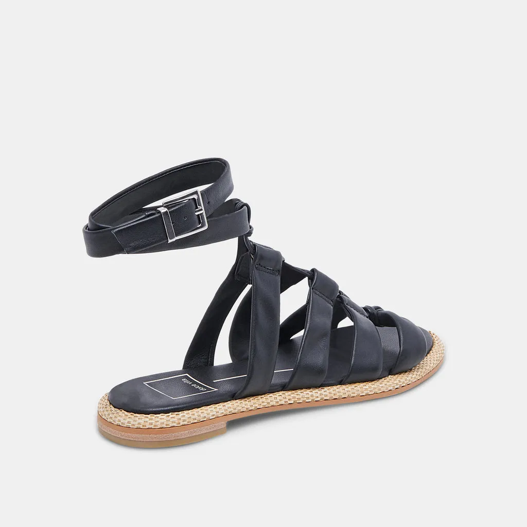 ADISON SANDALS BLACK LEATHER– Dolce Vita 6915497525314