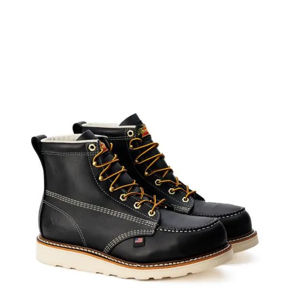 American Heritage - 6 Black Moc Toe - MAXwear Wedge (Soft Toe)