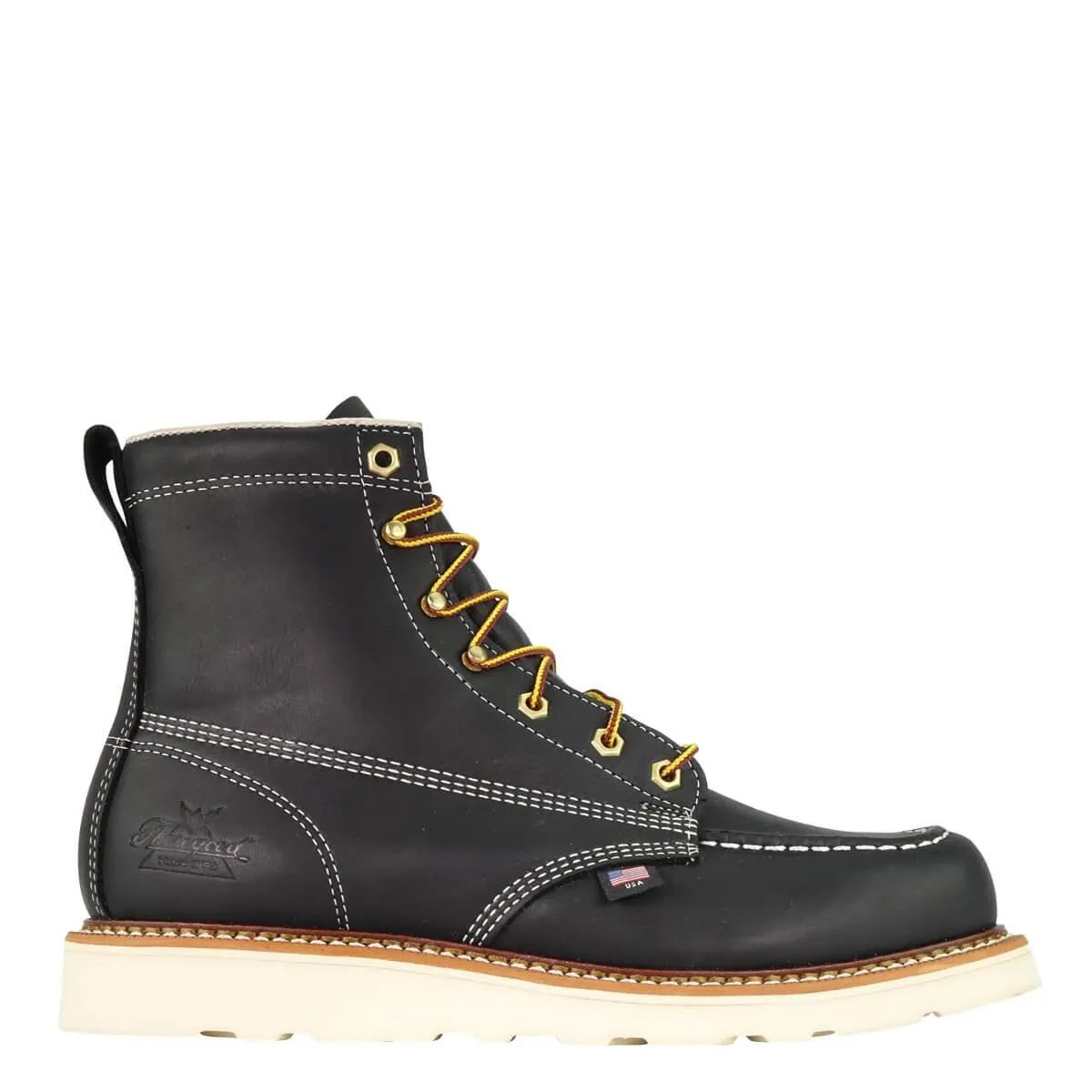 American Heritage - 6 Black Moc Toe - MAXwear Wedge (Soft Toe)