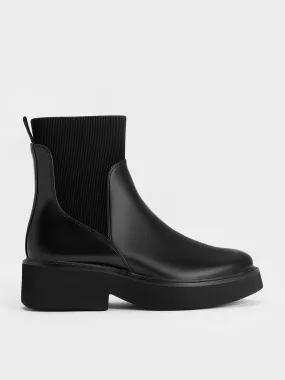 Ankle Sock Boots - Black