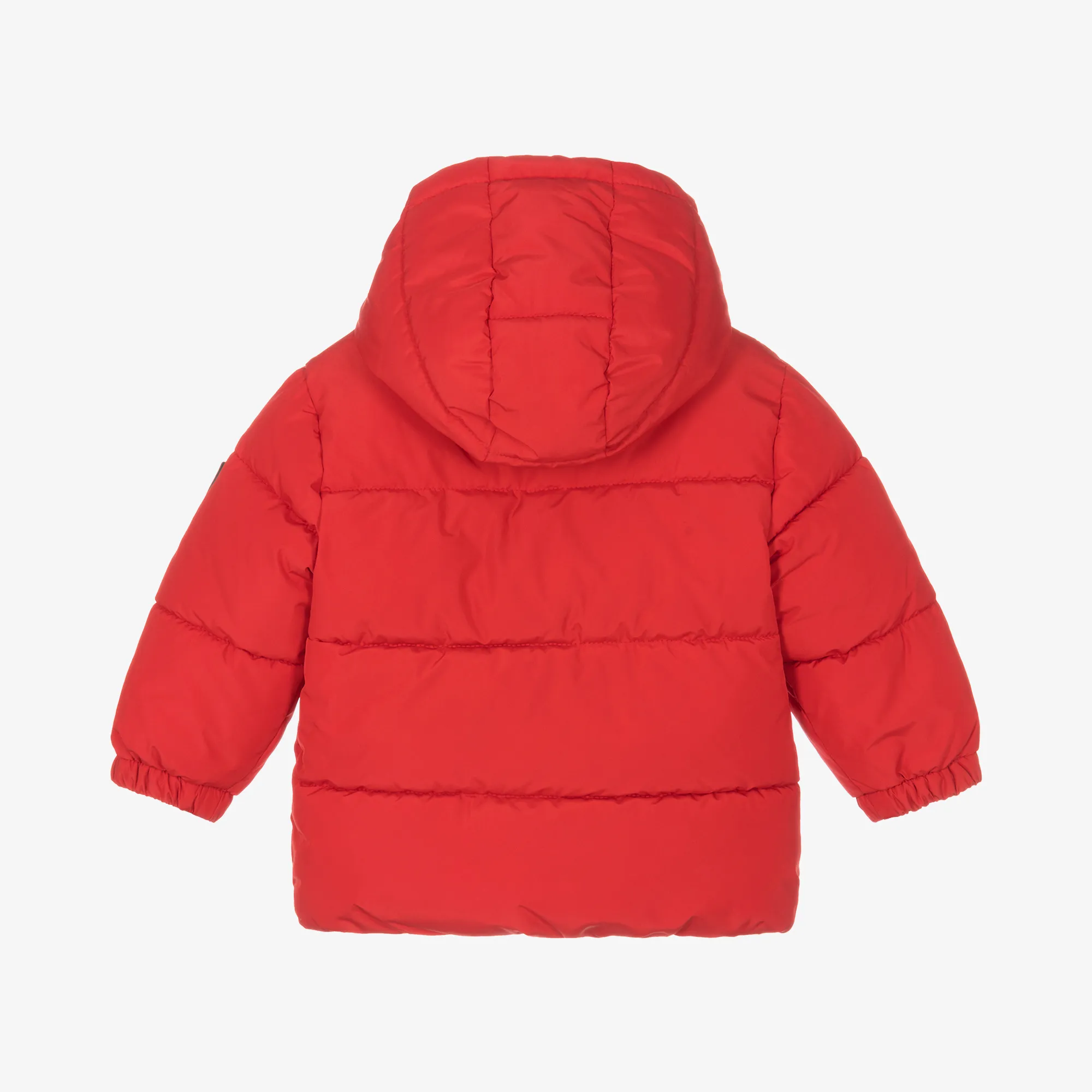 Baby Boys Red Hooded Puffer Coat