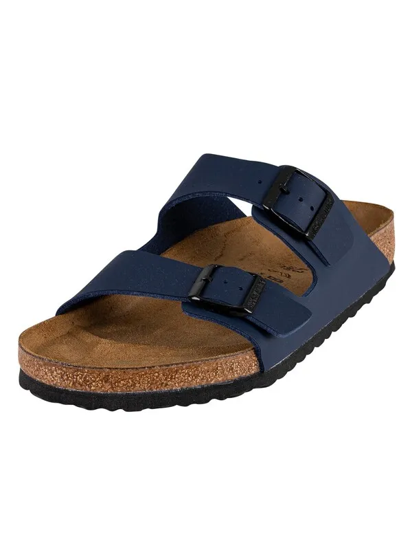 Birkenstock Arizona Birko-Flor Nubuck Sandals - Blue