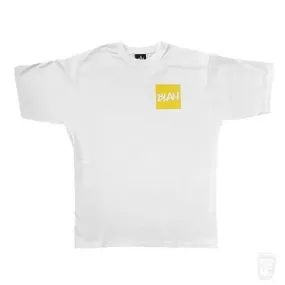 'Blah Quadrat Logo' T-Shirt (White)