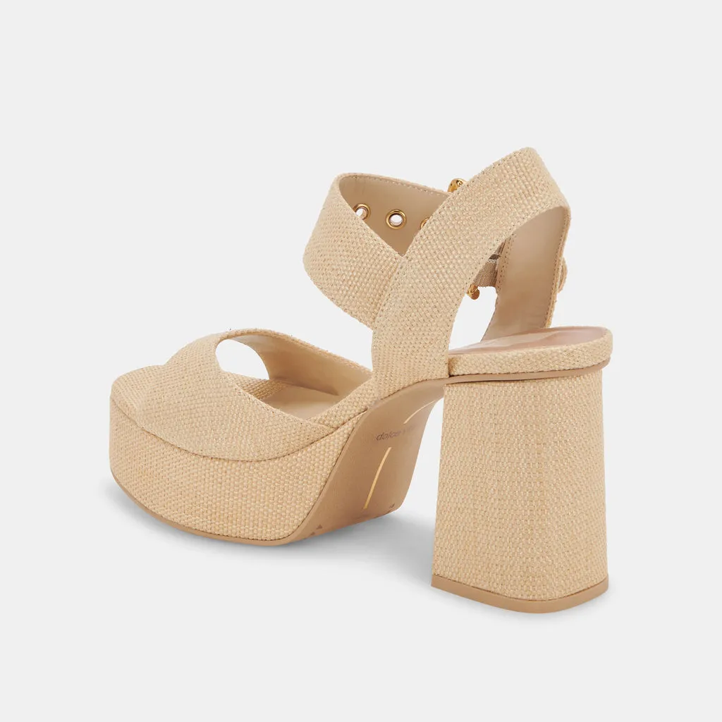 BOBBY HEELS NATURAL RAFFIA– Dolce Vita 6895820767298