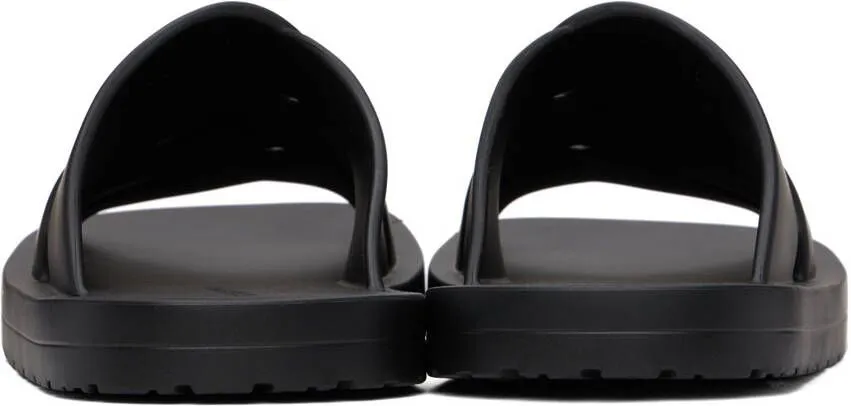 Bottega Veneta Black Slip-On Sandals