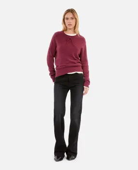 Burgundy cashmere sweater