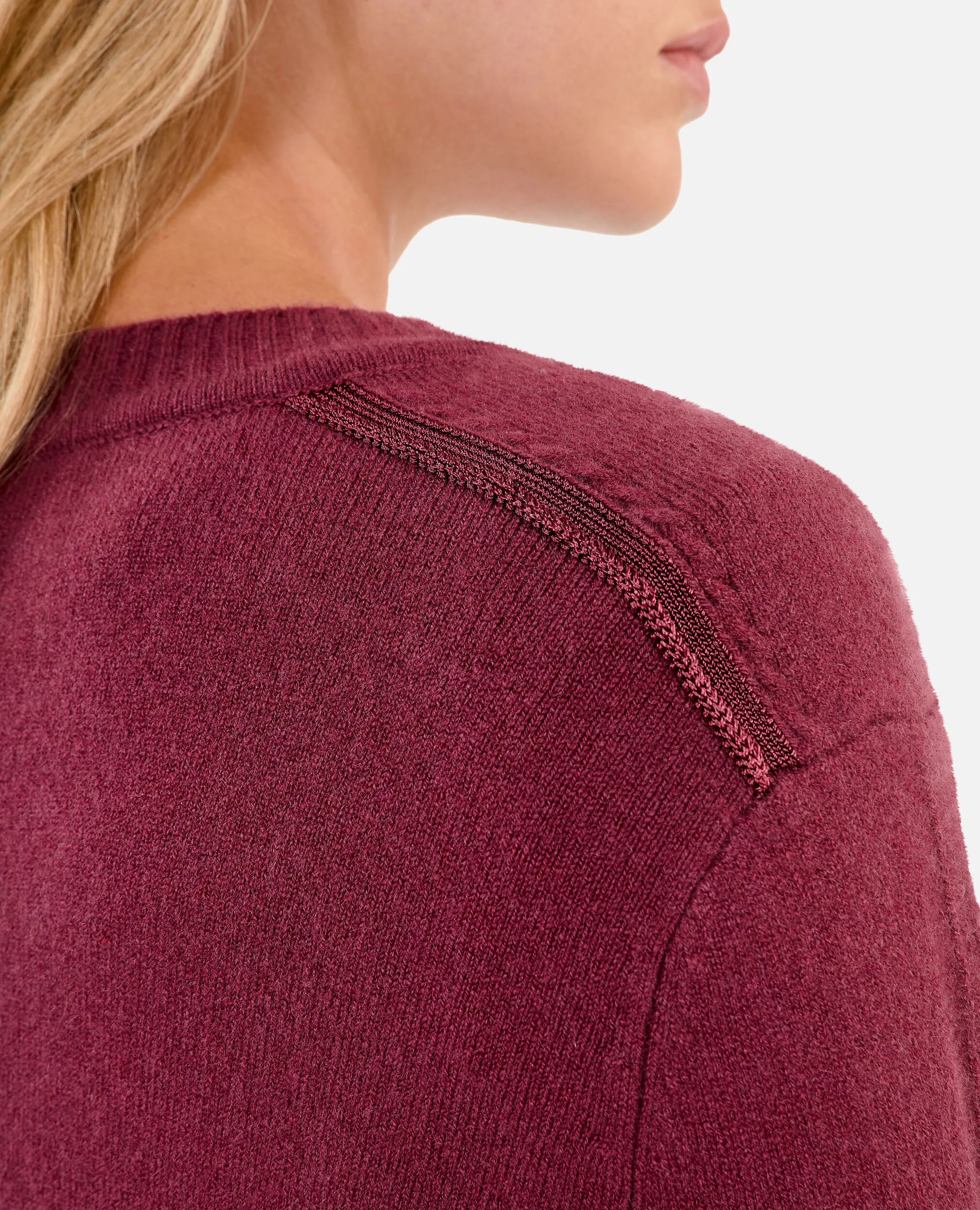 Burgundy cashmere sweater