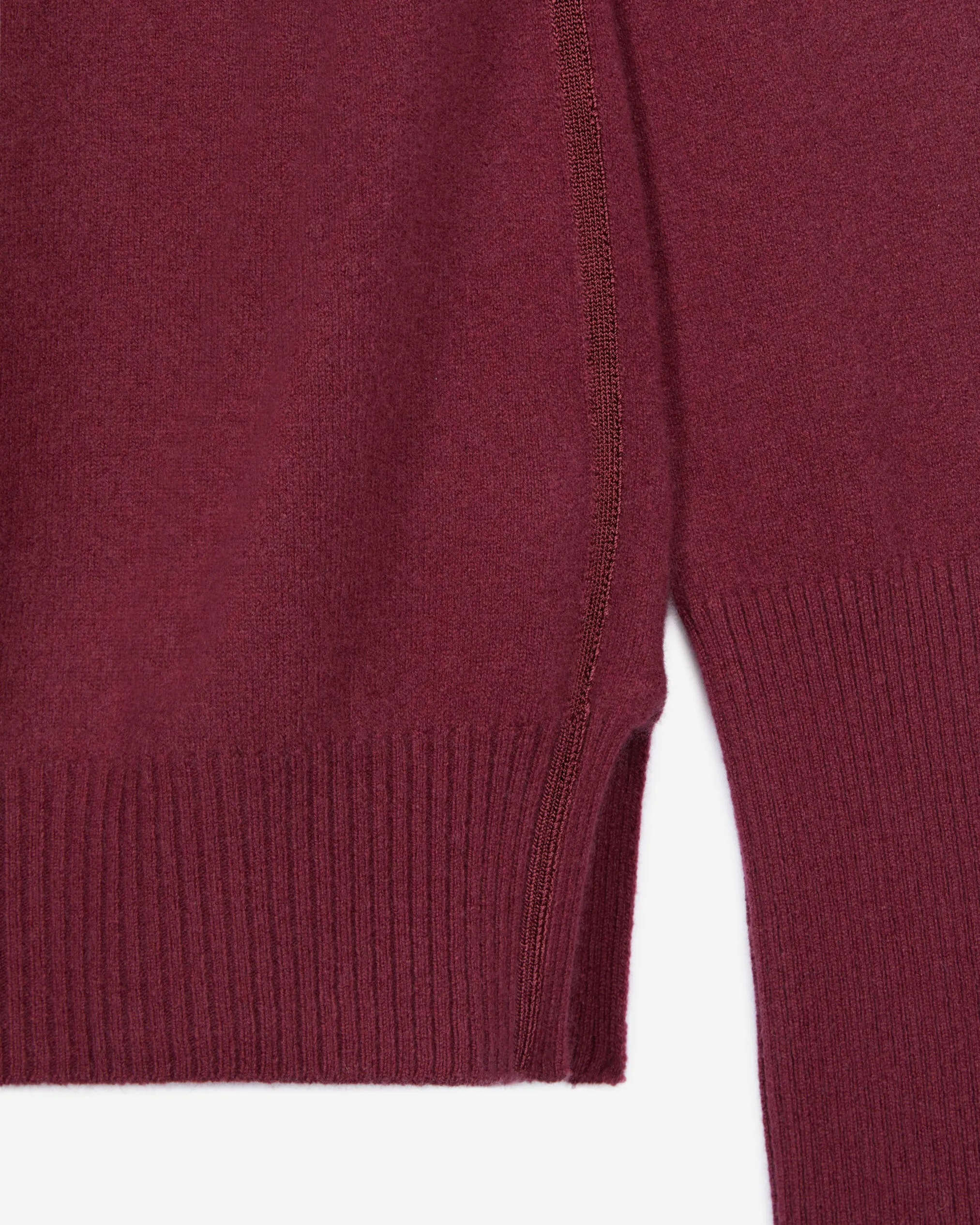 Burgundy cashmere sweater