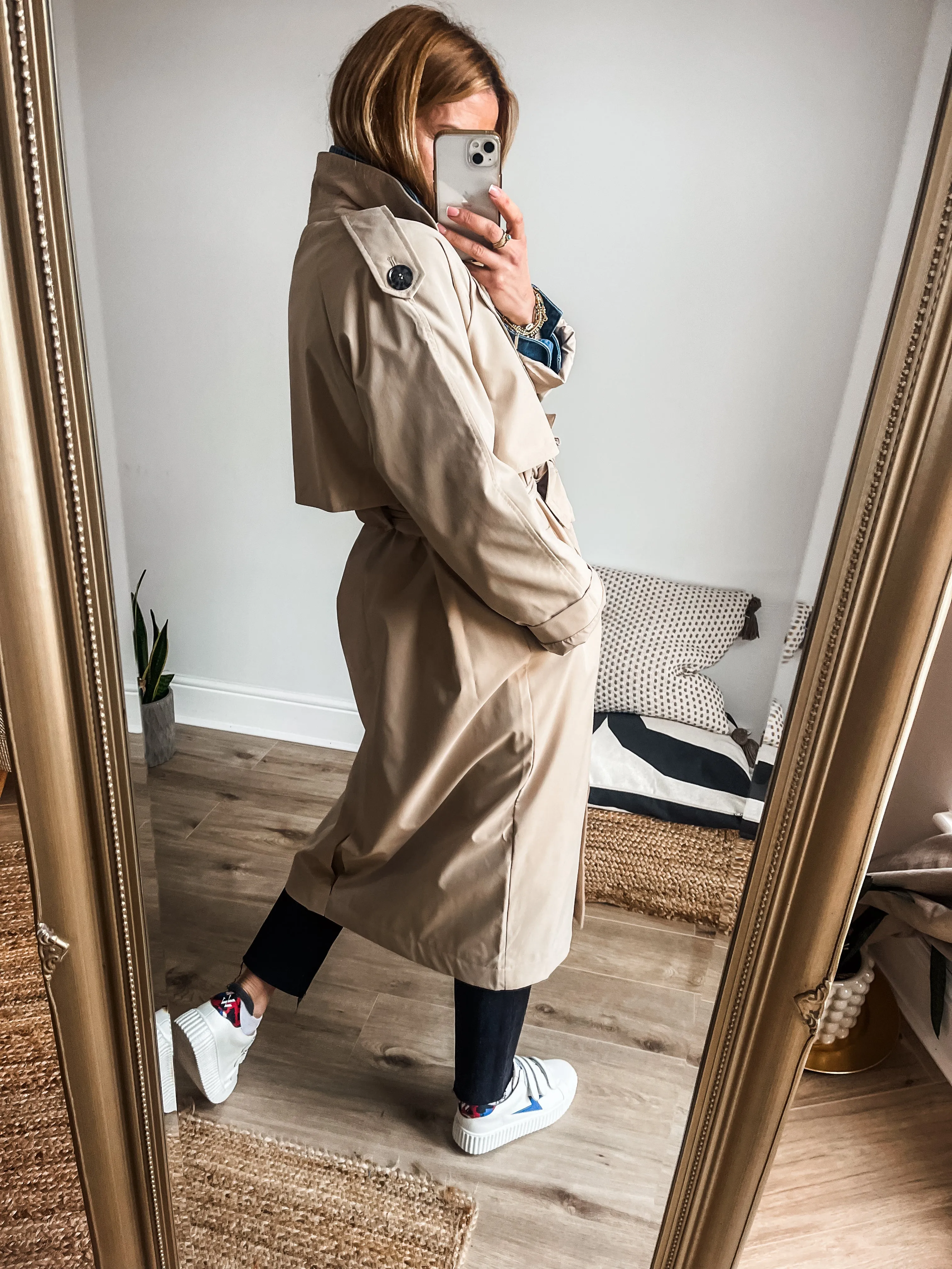 b.young Charlee Trench Coat PREMIUM BRAND