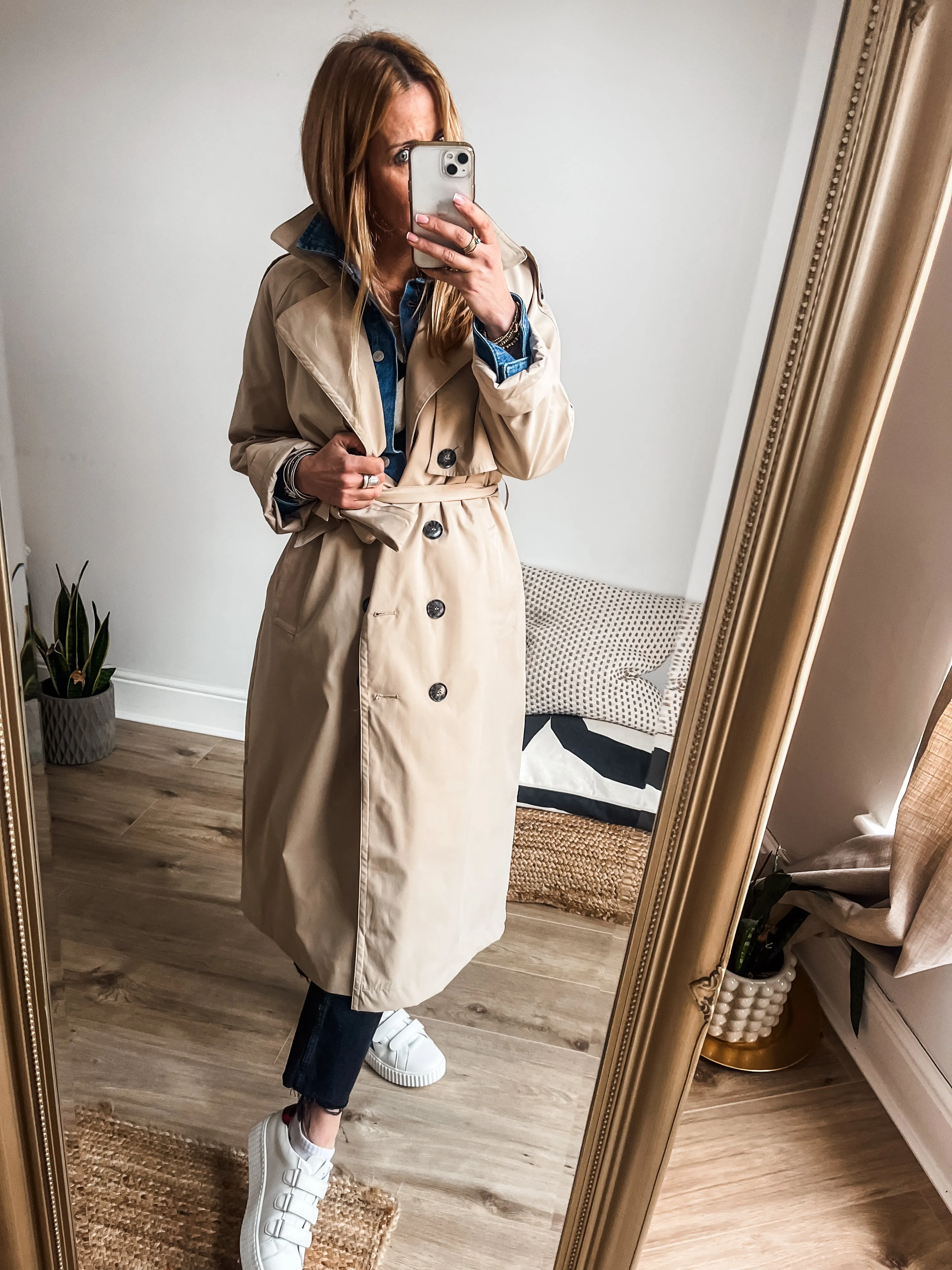 b.young Charlee Trench Coat PREMIUM BRAND