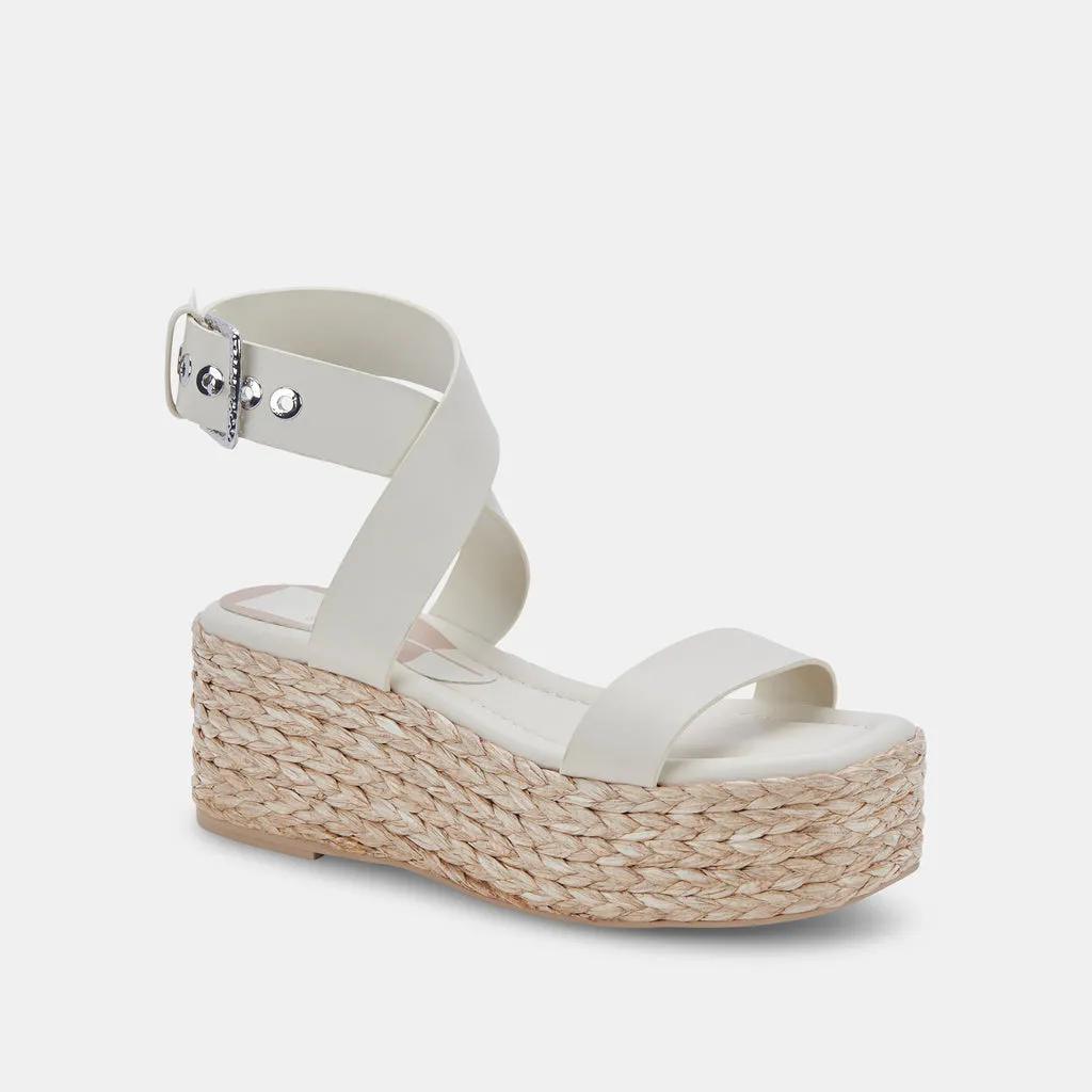 CANNES Platform Sandals Ivory Leather | Ivory Leather Platform Sandals– Dolce Vita 6880269172802