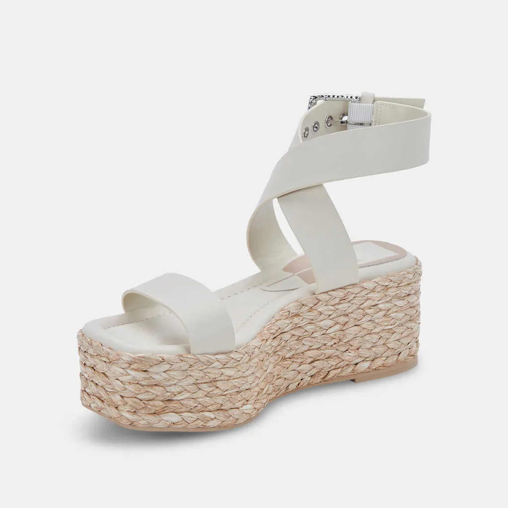 CANNES Platform Sandals Ivory Leather | Ivory Leather Platform Sandals– Dolce Vita 6880269172802