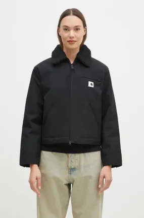 Carhartt WIP jacket Newkirk Jacket women's black color I033880.2FZXX