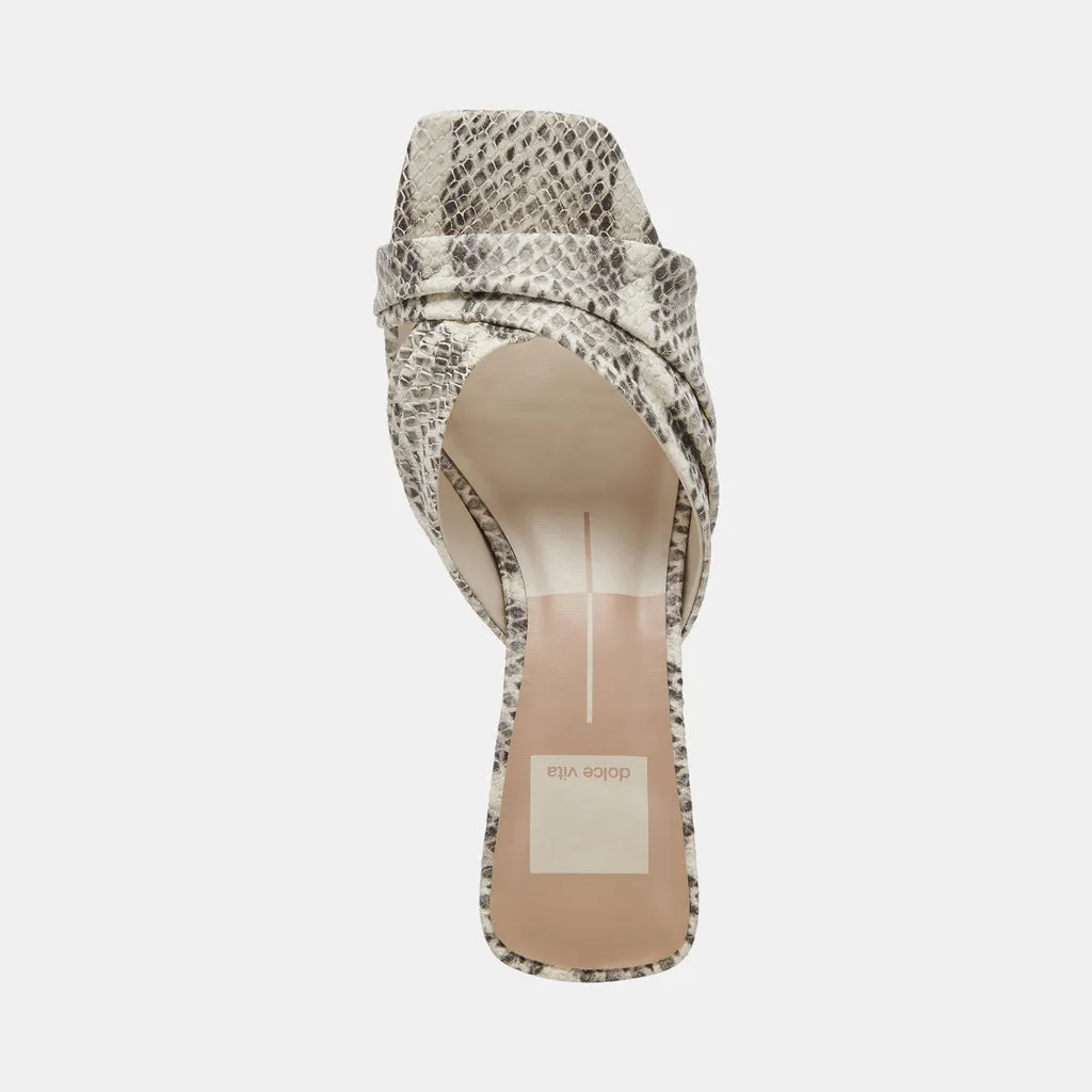 CARLAN HEELS GREY WHITE EMBOSSED SNAKE– Dolce Vita 6940809134146