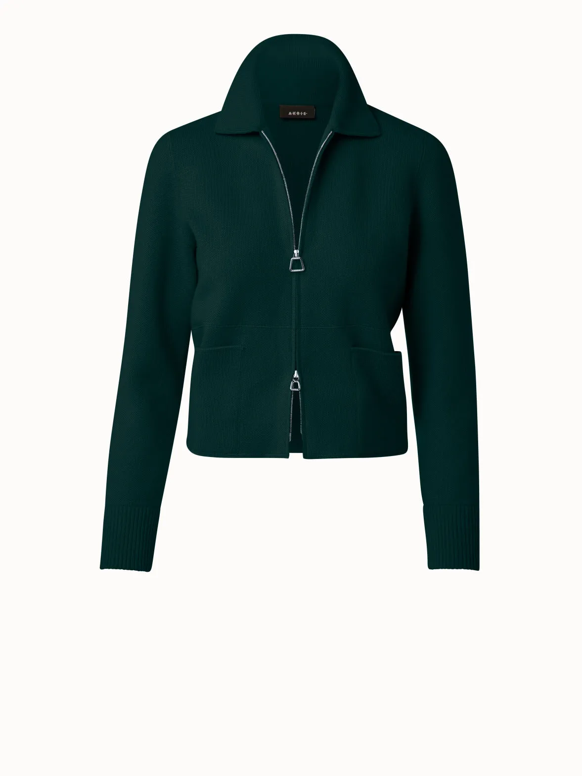 Cashmere Piqué Short Jacket