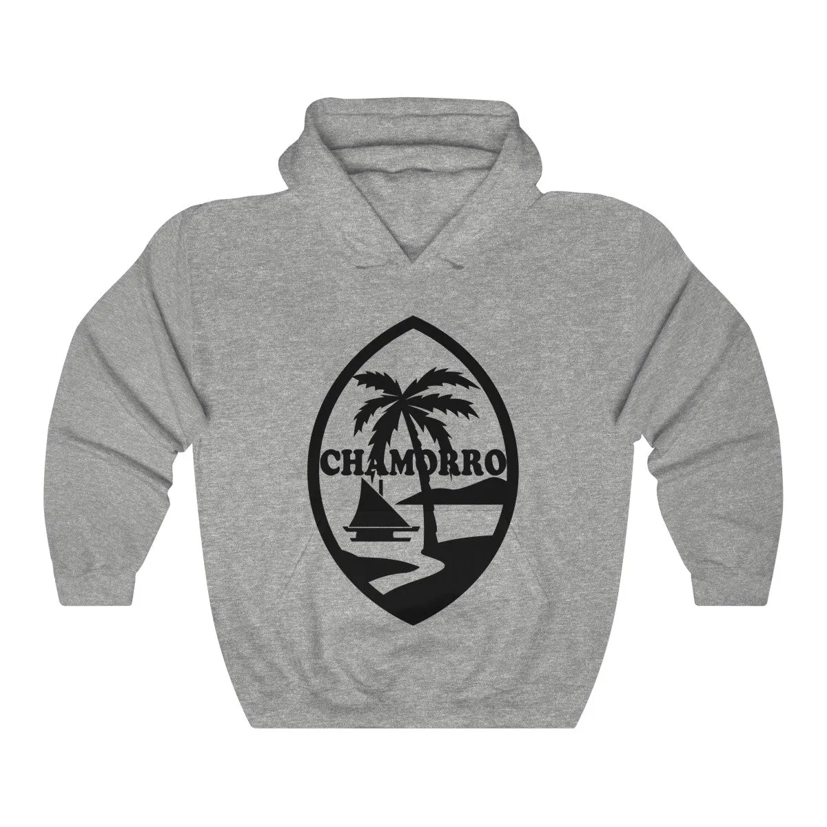 Chamorro Black Palms Unisex Heavy Blend Hooded Sweatshirt