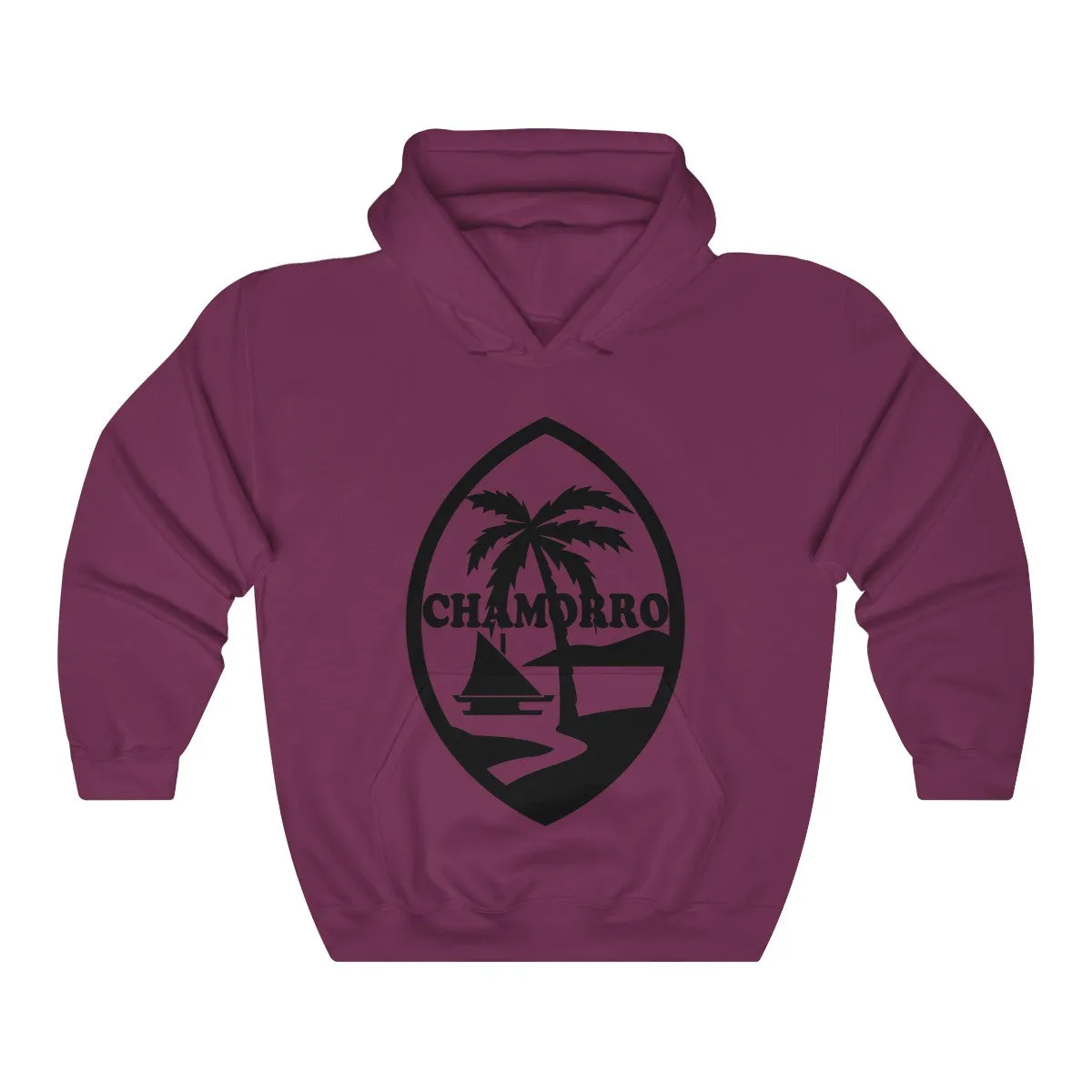 Chamorro Black Palms Unisex Heavy Blend Hooded Sweatshirt