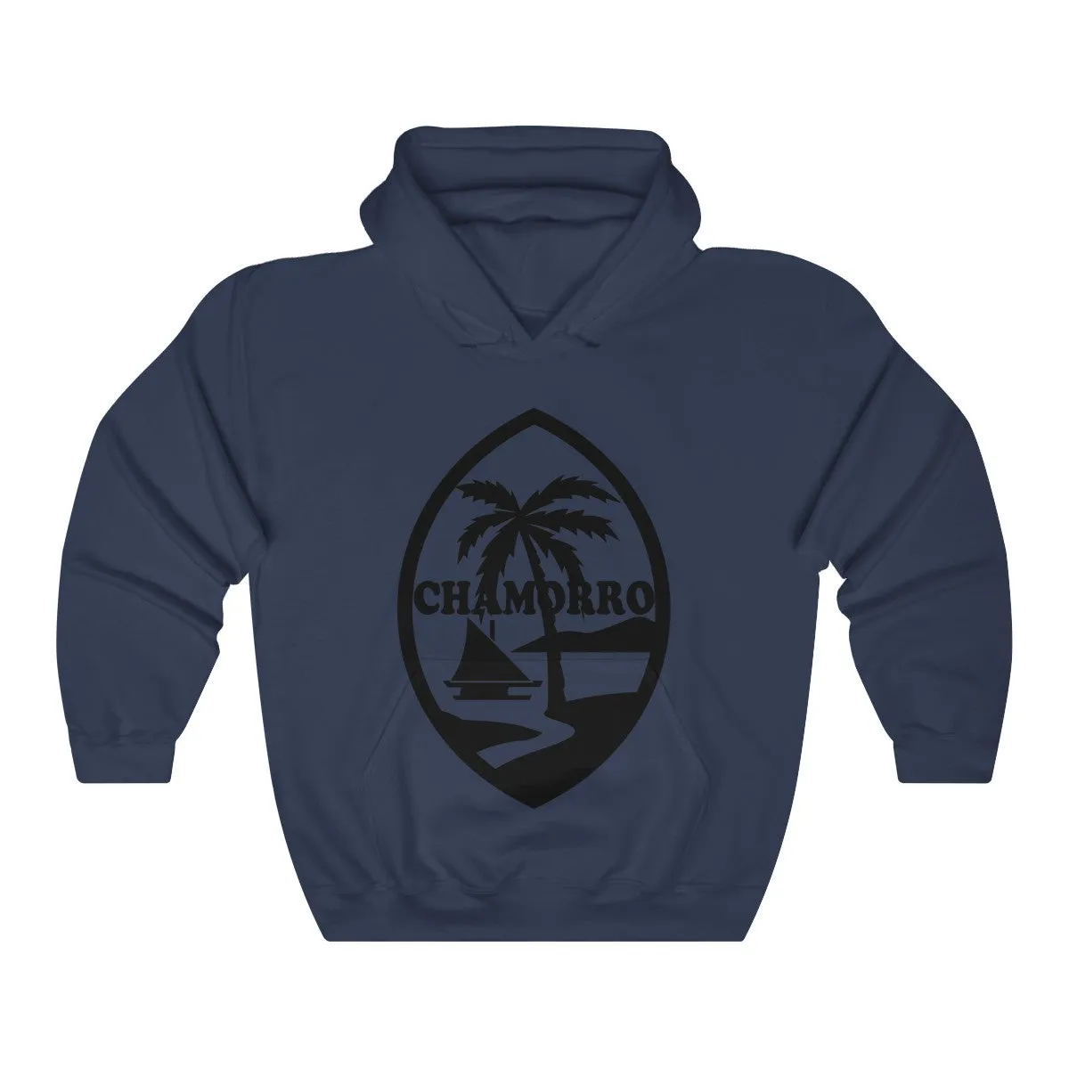 Chamorro Black Palms Unisex Heavy Blend Hooded Sweatshirt