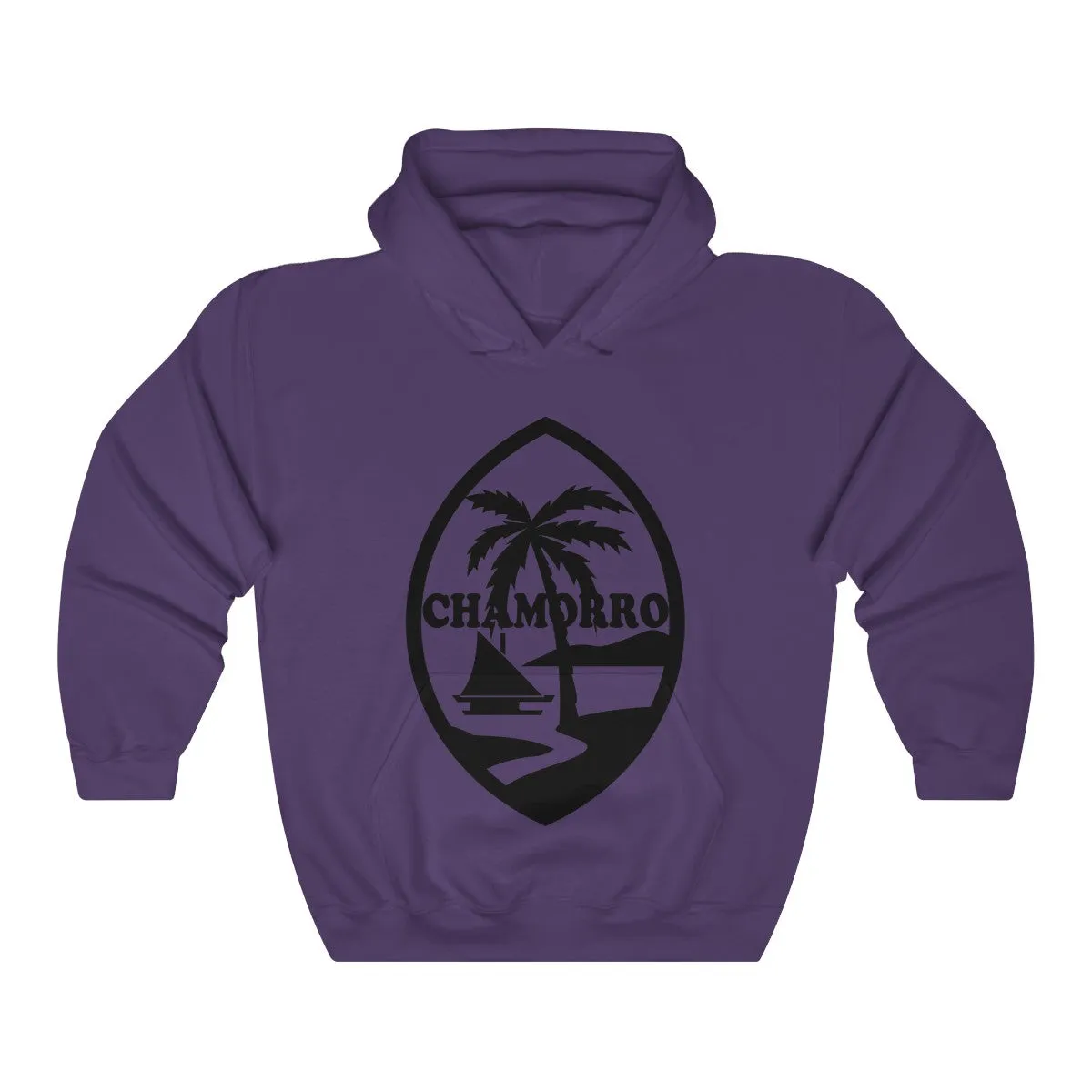 Chamorro Black Palms Unisex Heavy Blend Hooded Sweatshirt