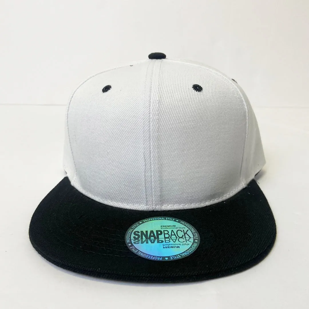 Classic 5 Panel Snapback Two Tone Hat