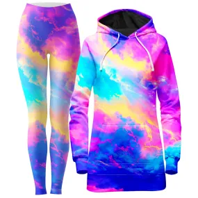 Cloudopia Hoodie Dress and Leggings Combo