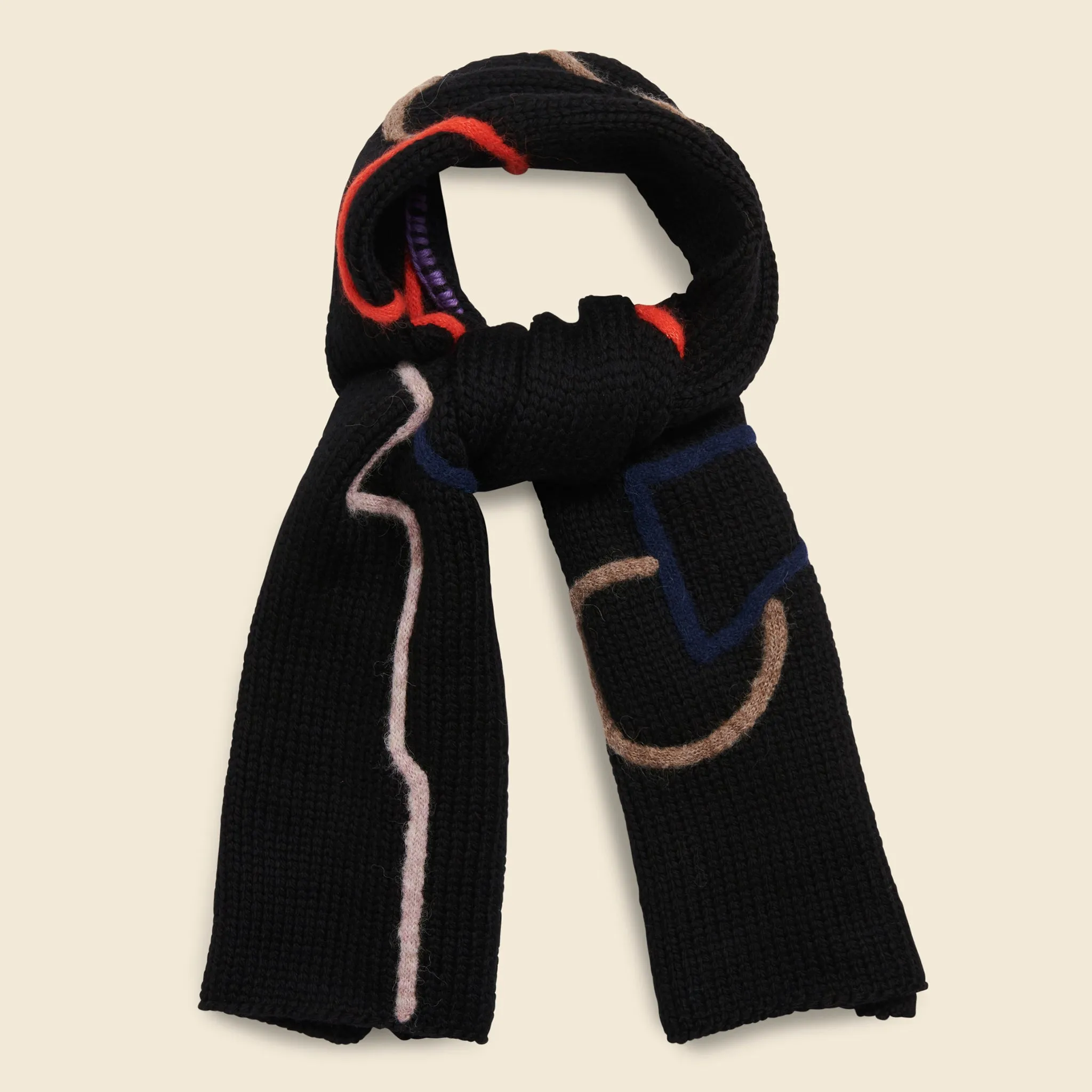 Composition Scarf - Black