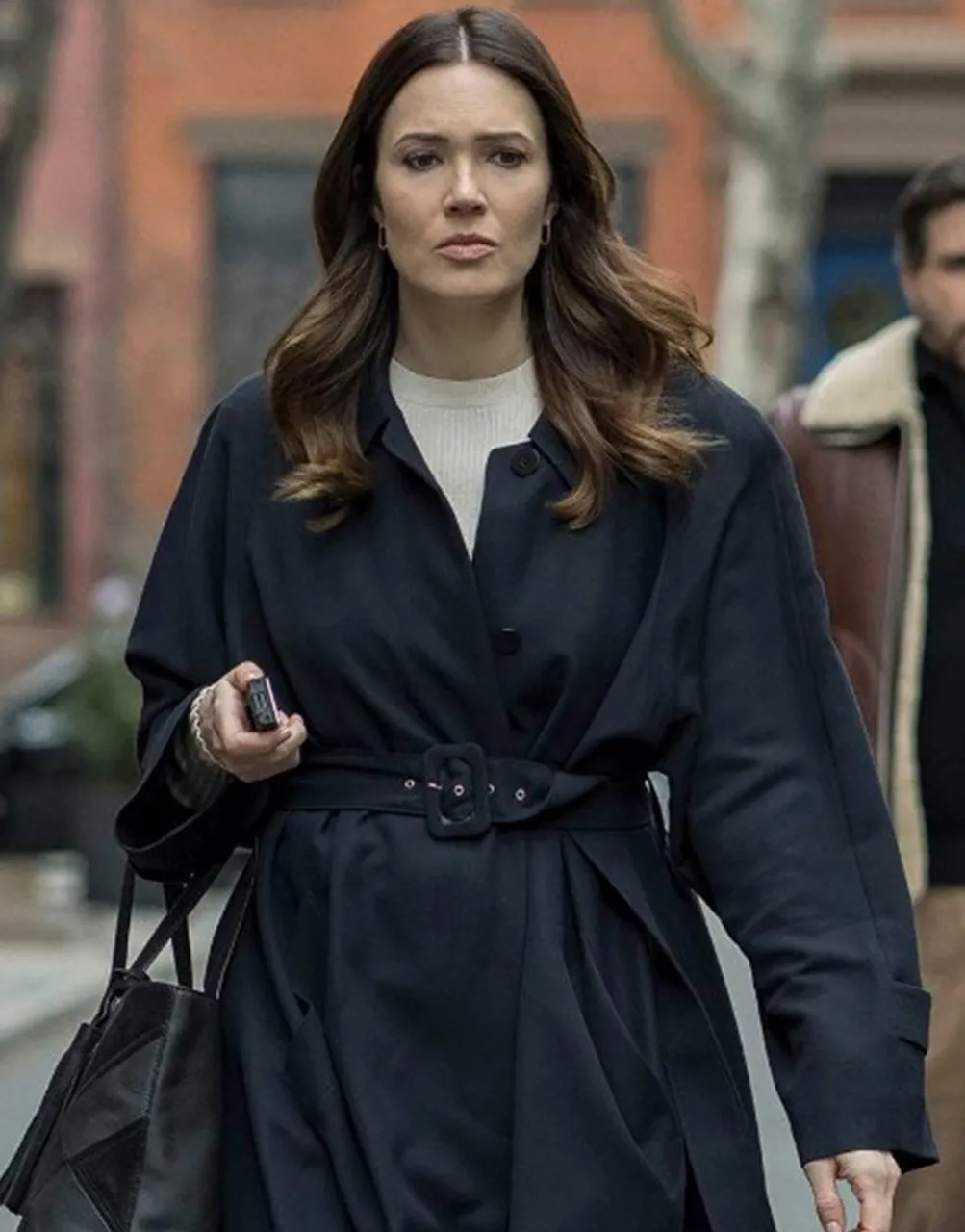 Dr. Death Mandy Moore Black Coat