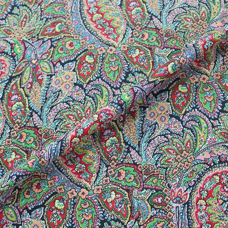 Dressmaking Paisley Cotton Lawn Fabric - Gerald