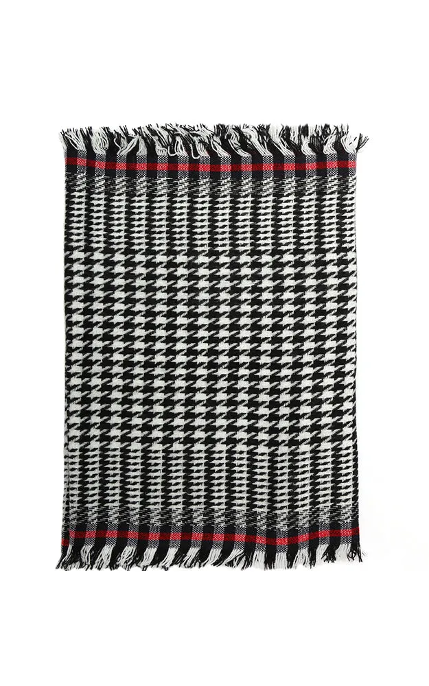 EAS9486 Houndstooth Pattern Infinity Scarf