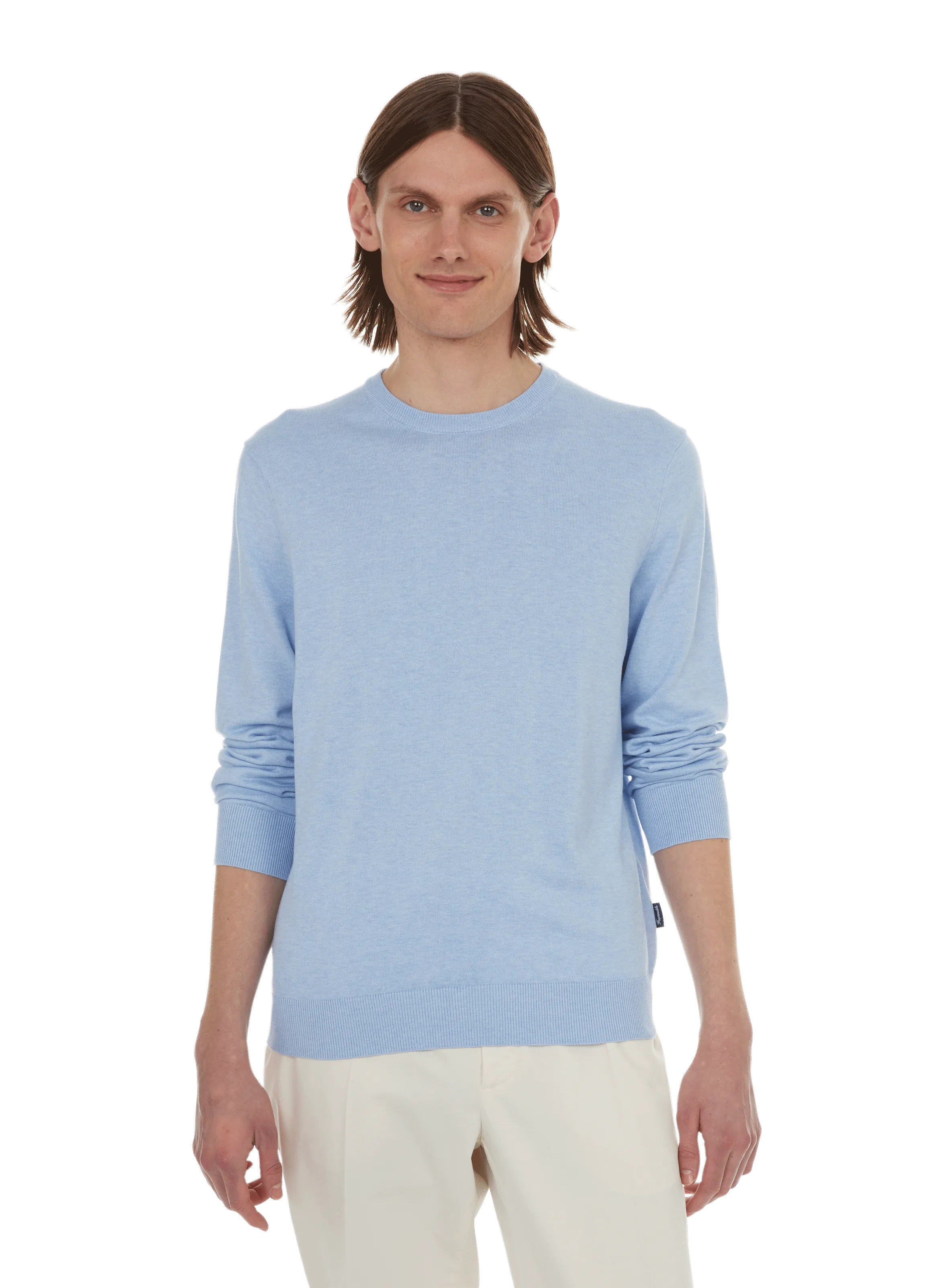 FACONNABLE  Cotton and linen jumper - White