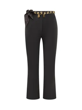 Flared Trousers with Chain and Charms