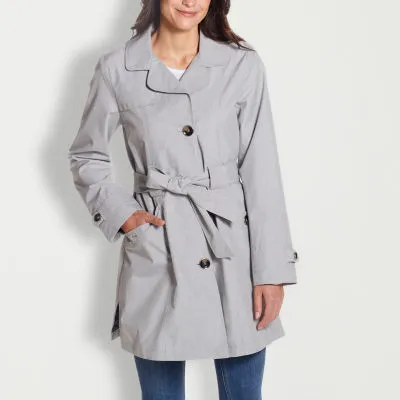 Gallery Womens Belted Midweight Trench Coat