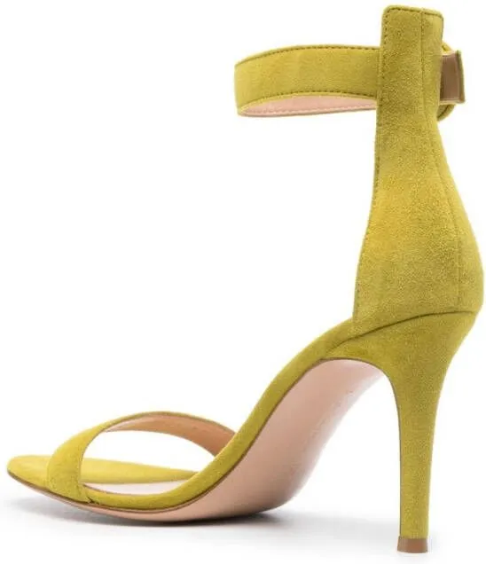 Gianvito Rossi Portofino 85mm suede sandals Green