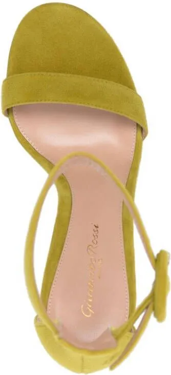 Gianvito Rossi Portofino 85mm suede sandals Green