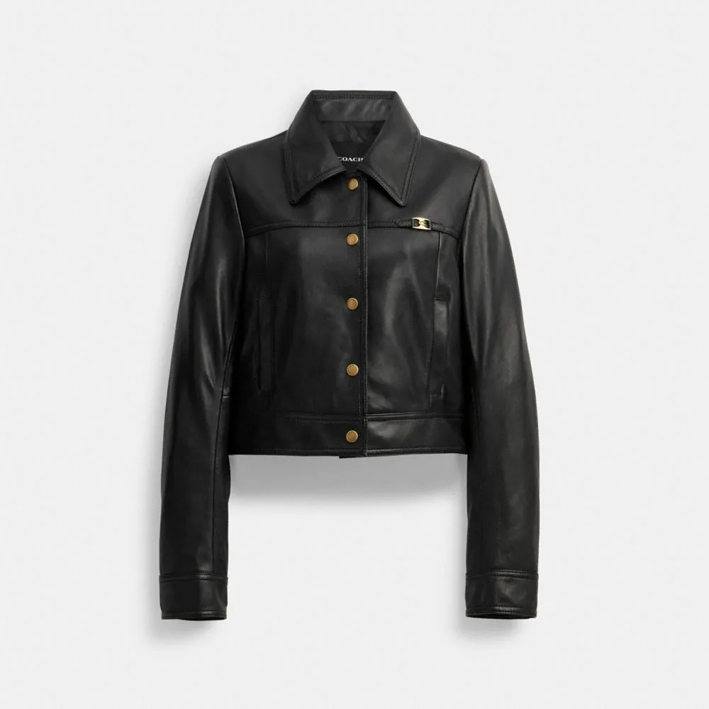 HERITAGE C SNAP FRONT SHRUNKEN JACKET