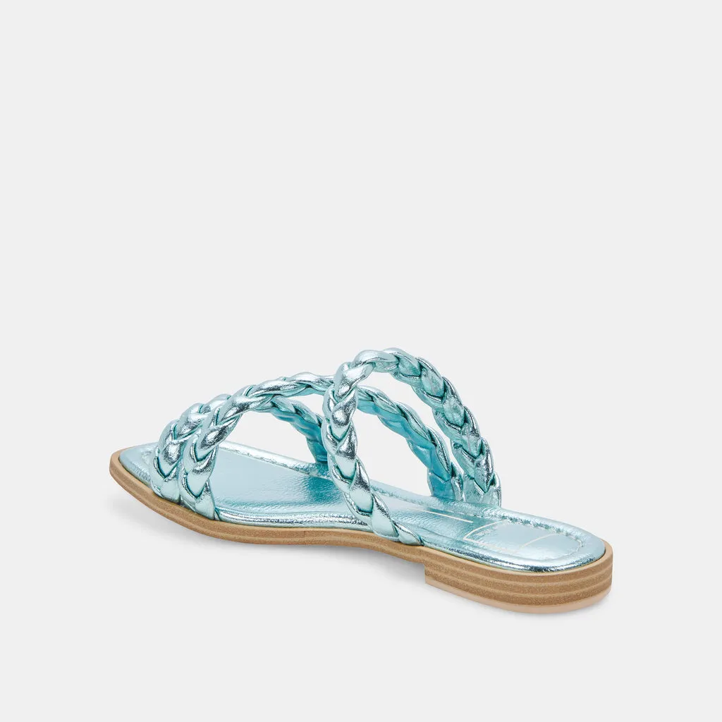 IMAN SANDALS BLUE METALLIC STELLA– Dolce Vita 6748346712130