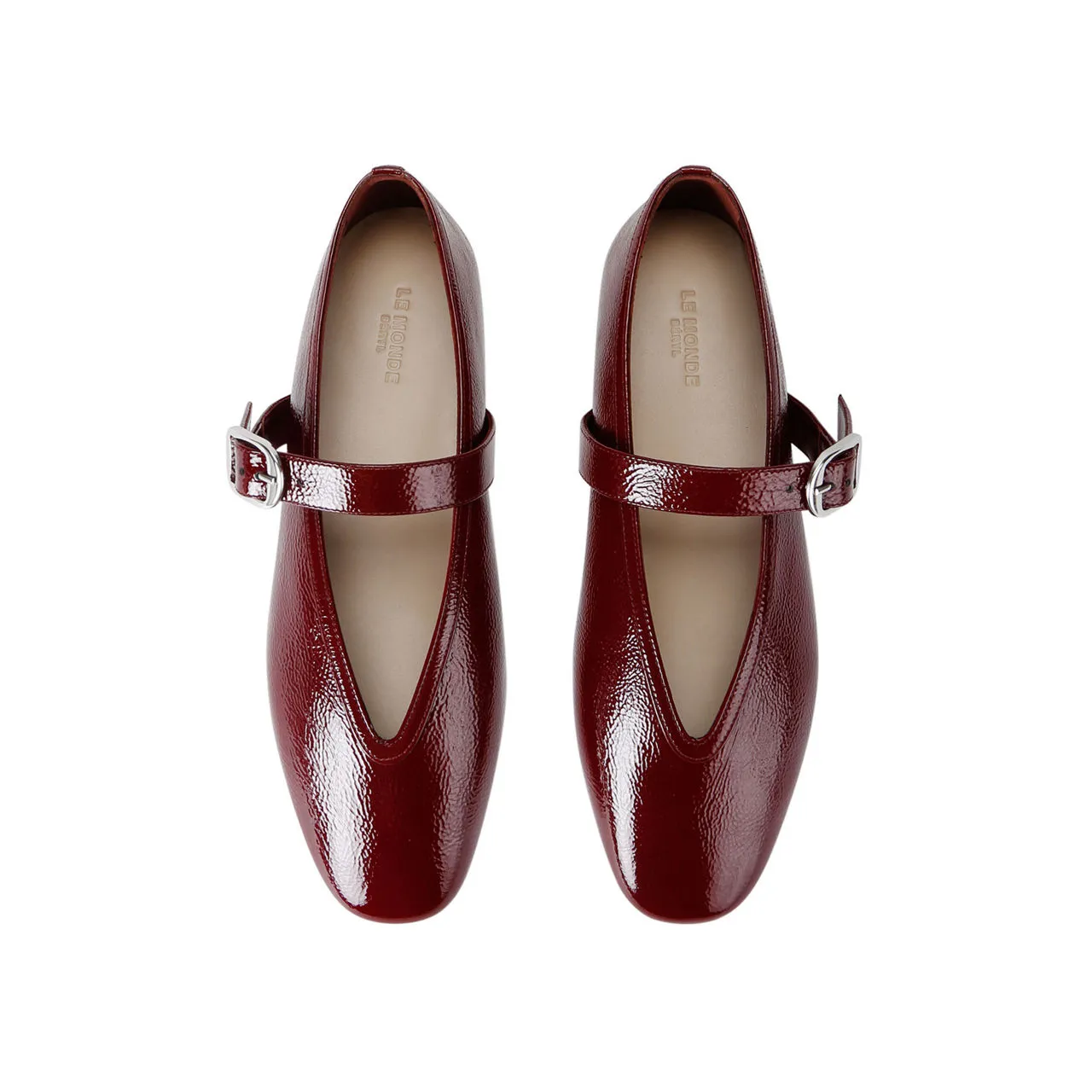 LE MONDE BERYL Stella Patent Ballet Flats - RED