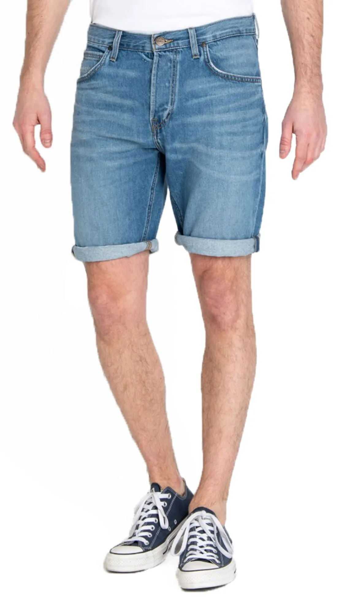 Lee 5 Pocket Denim Shorts Flick Mid