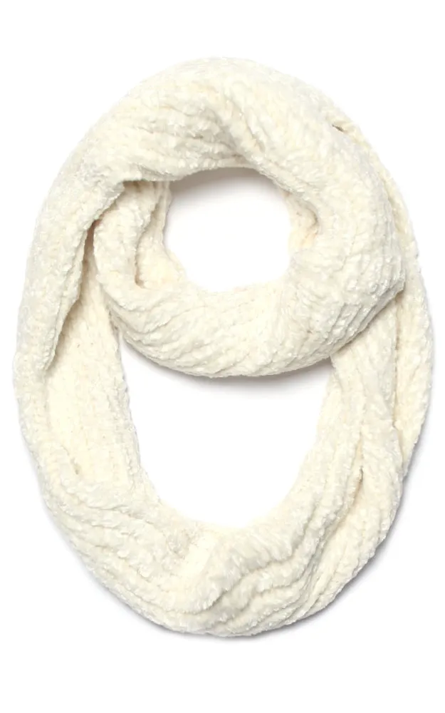 LOF765 Solid Chenille Infinity Scarf