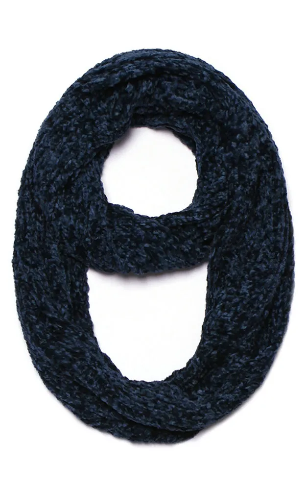 LOF765 Solid Chenille Infinity Scarf