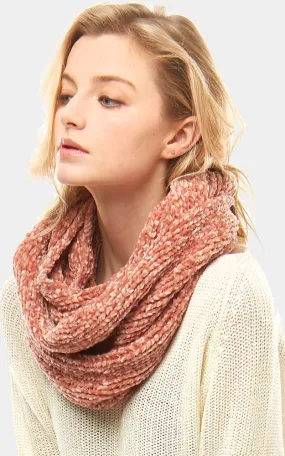 LOF765 Solid Chenille Infinity Scarf