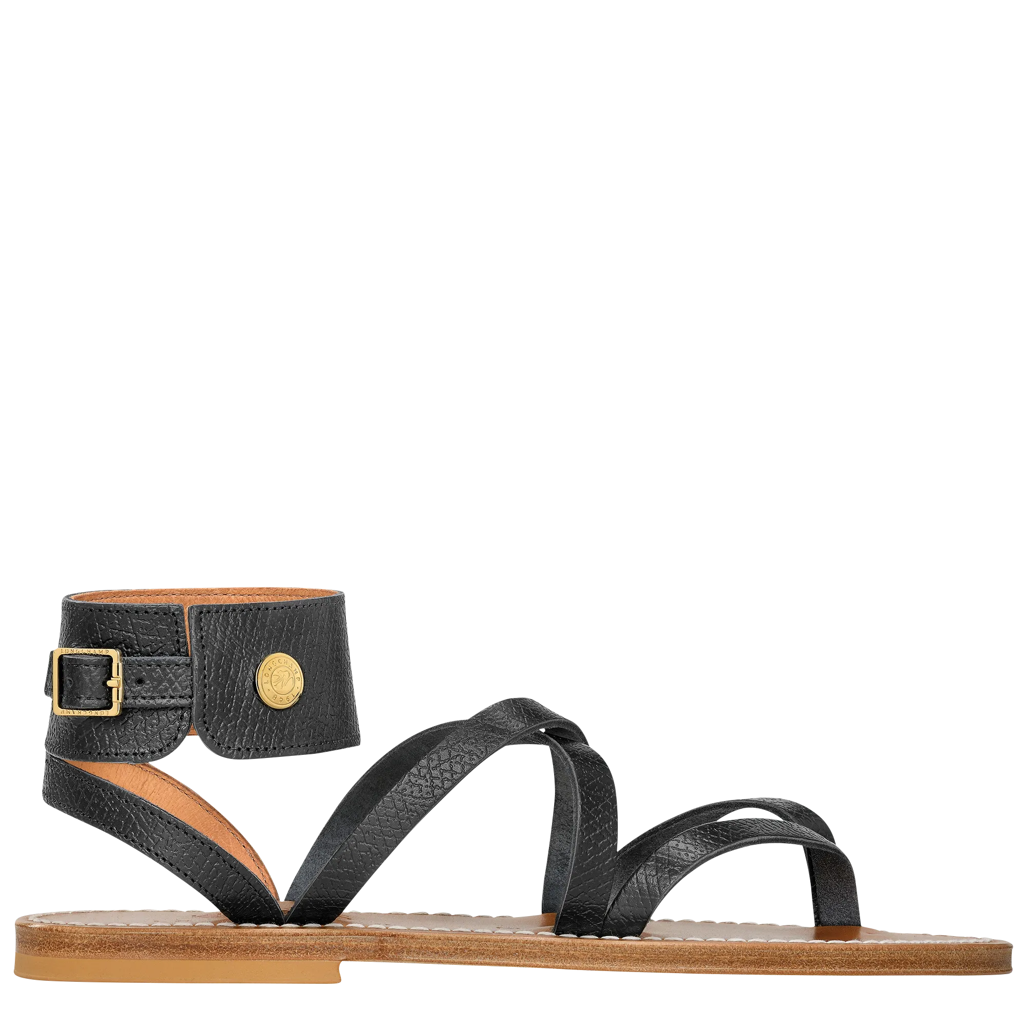 Longchamp x K.Jacques Sandals Black - Leather