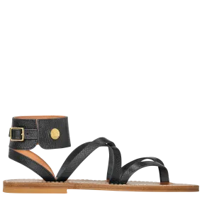 Longchamp x K.Jacques Sandals Black - Leather