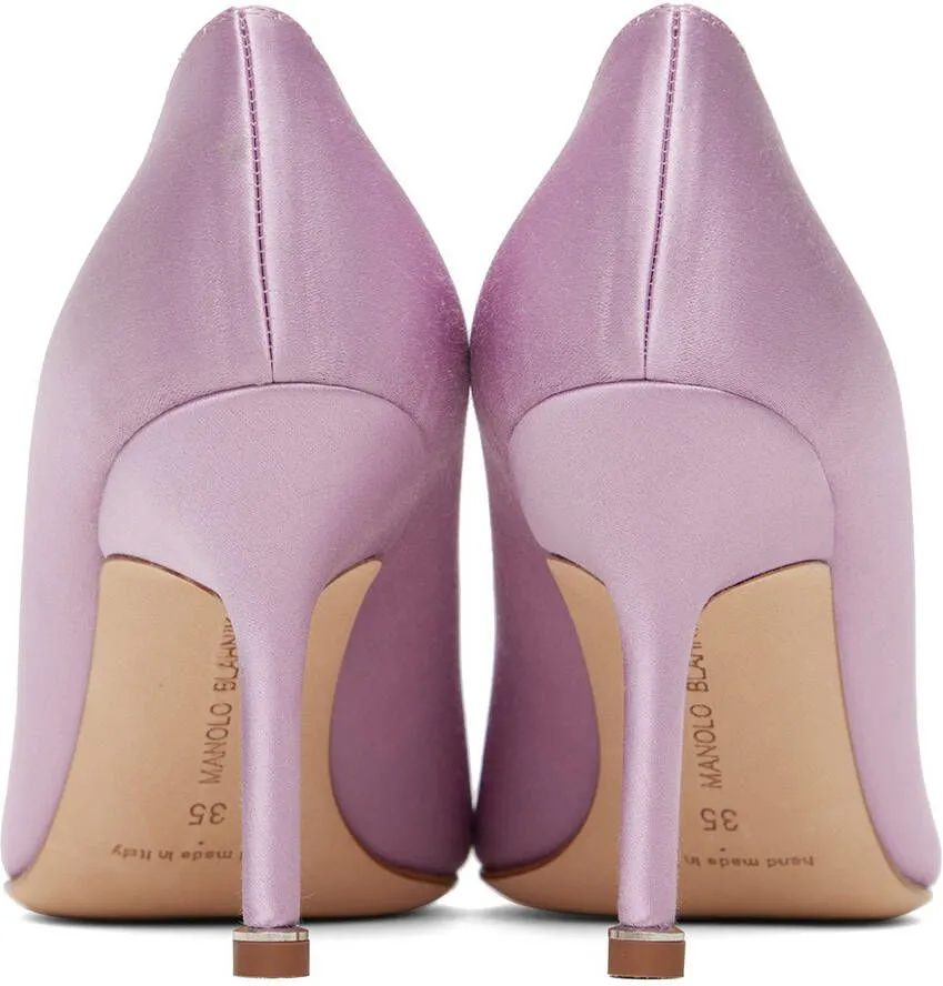 Manolo Blahnik Purple Hangisi 90 Heels