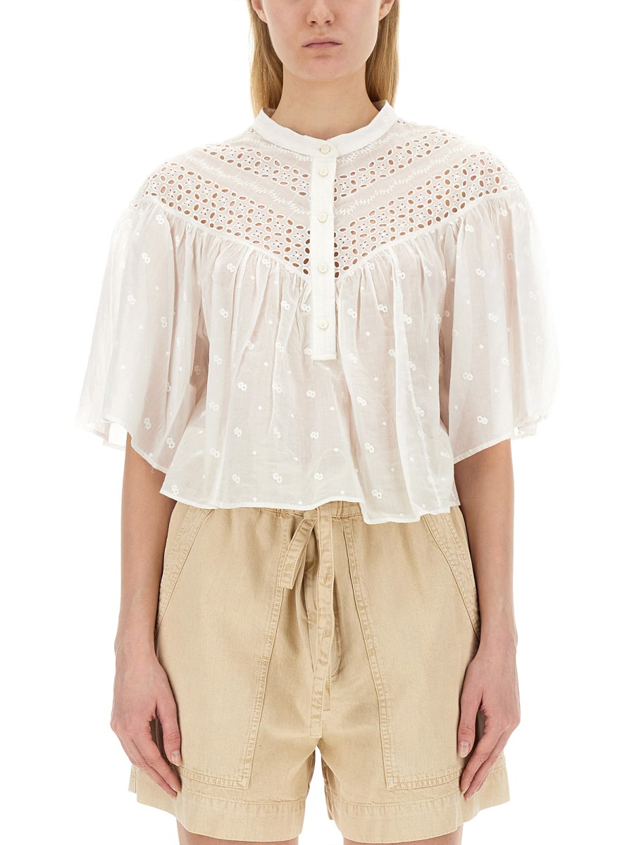 MARANT ÉTOILE    COTTON SAFI BLOUSE