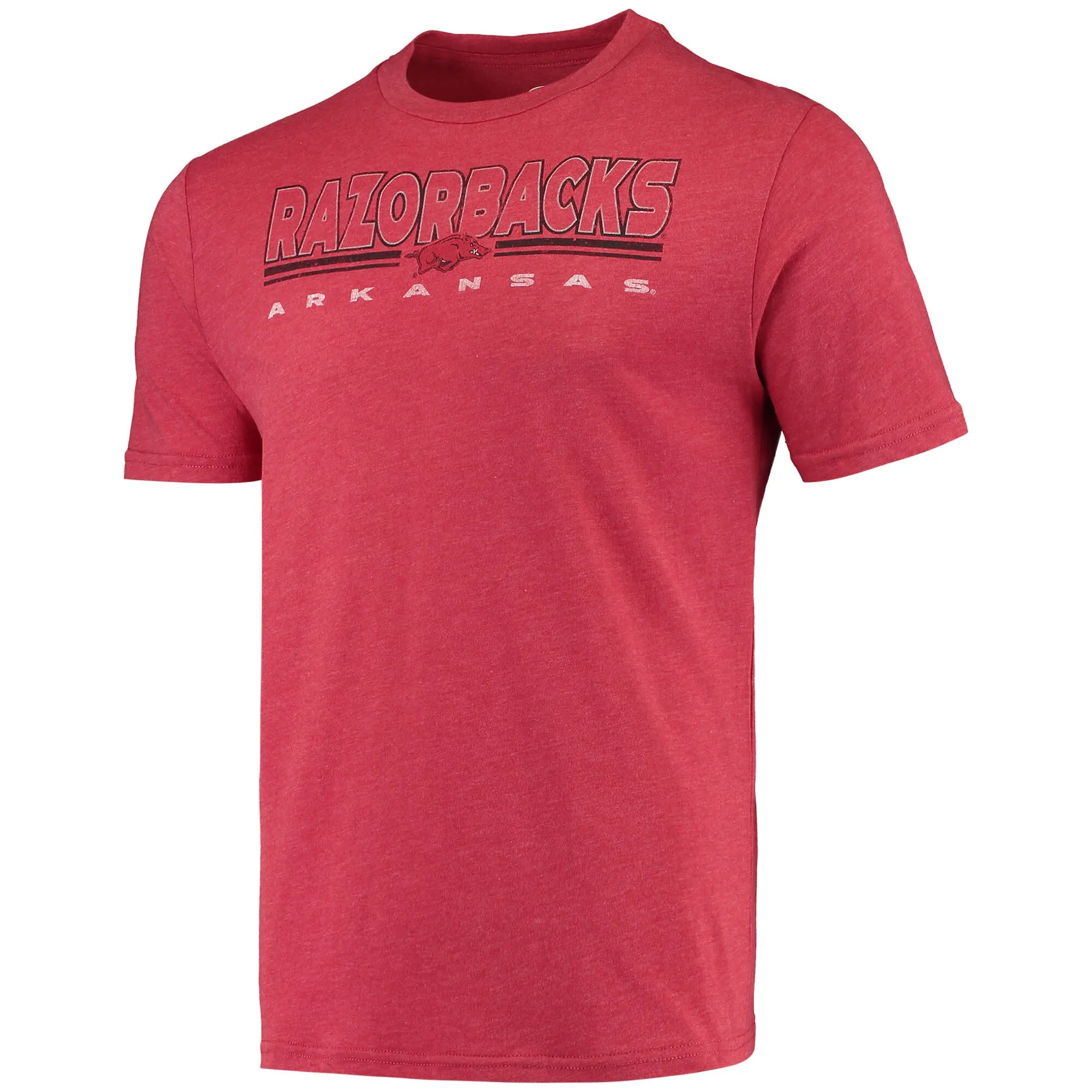 Men's Concepts Sport Heathered Charcoal/Cardinal Arkansas Razorbacks Meter T-Shirt & Pants Sleep Set